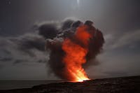 Lava eruption